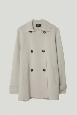Veste à double boutonnage en Laine Mérinos