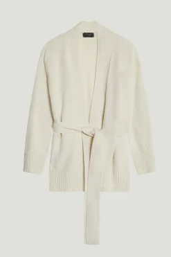 Veste ceinturée en ReCashmere