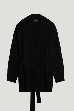 Veste ceinturée en ReCashmere