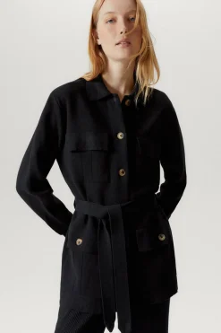 Veste saharienne en Lin et Coton