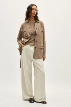 Veste saharienne en Lin et Coton