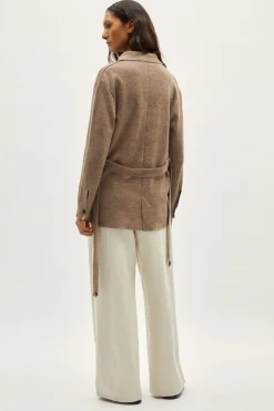 Veste saharienne en Lin et Coton