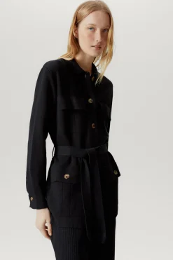 Veste saharienne en Lin et Coton
