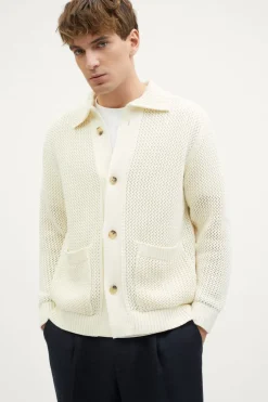 Veste tricotée en Coton biologique Filet