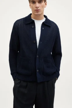 Veste tricotée en Coton biologique Filet