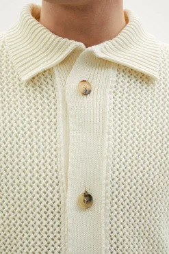 Veste tricotée en Coton biologique Filet