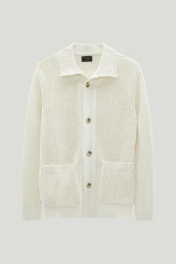 Veste tricotée en Coton biologique Filet