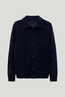 Veste tricotée en Coton biologique Filet