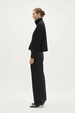 Veste zippée en laine mérinos