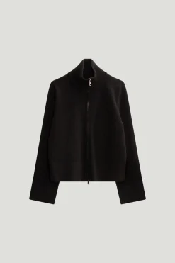 Veste zippée en laine mérinos