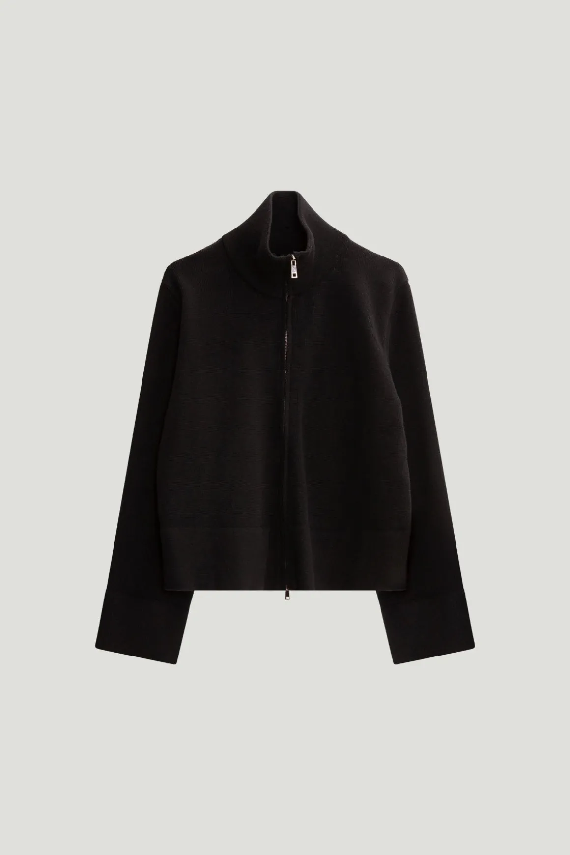 Veste zippée en laine mérinos